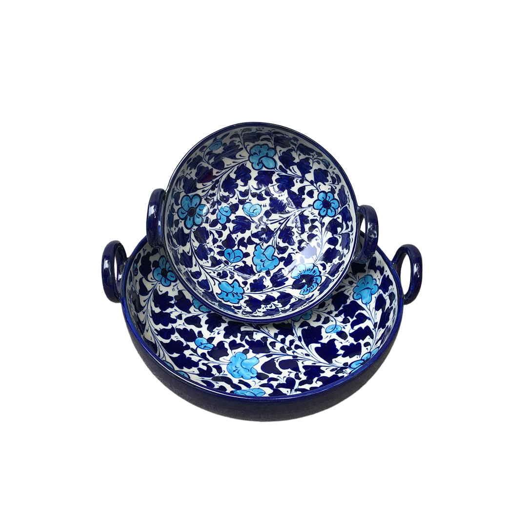 Set if 2 Light Serina Blue Karahi