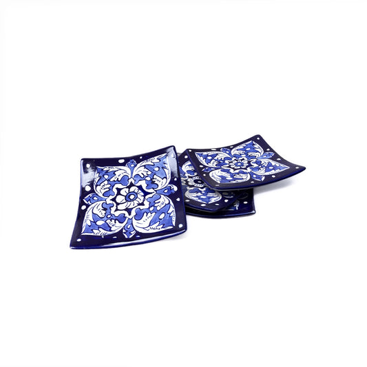 Auralite Blue Felicity Tea Coasters Set of 4