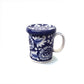 Auralite Blue Flower Cover Mug