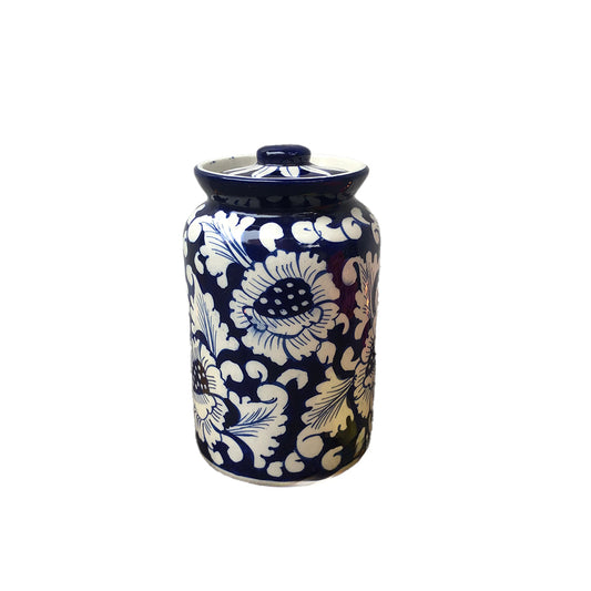Blue Flower Jar By Auralite