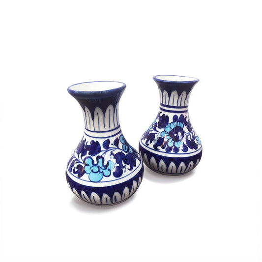 Set of 2 Light Serina Blue Small Vase