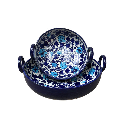 Set if 2 Light Serina Blue Karahi