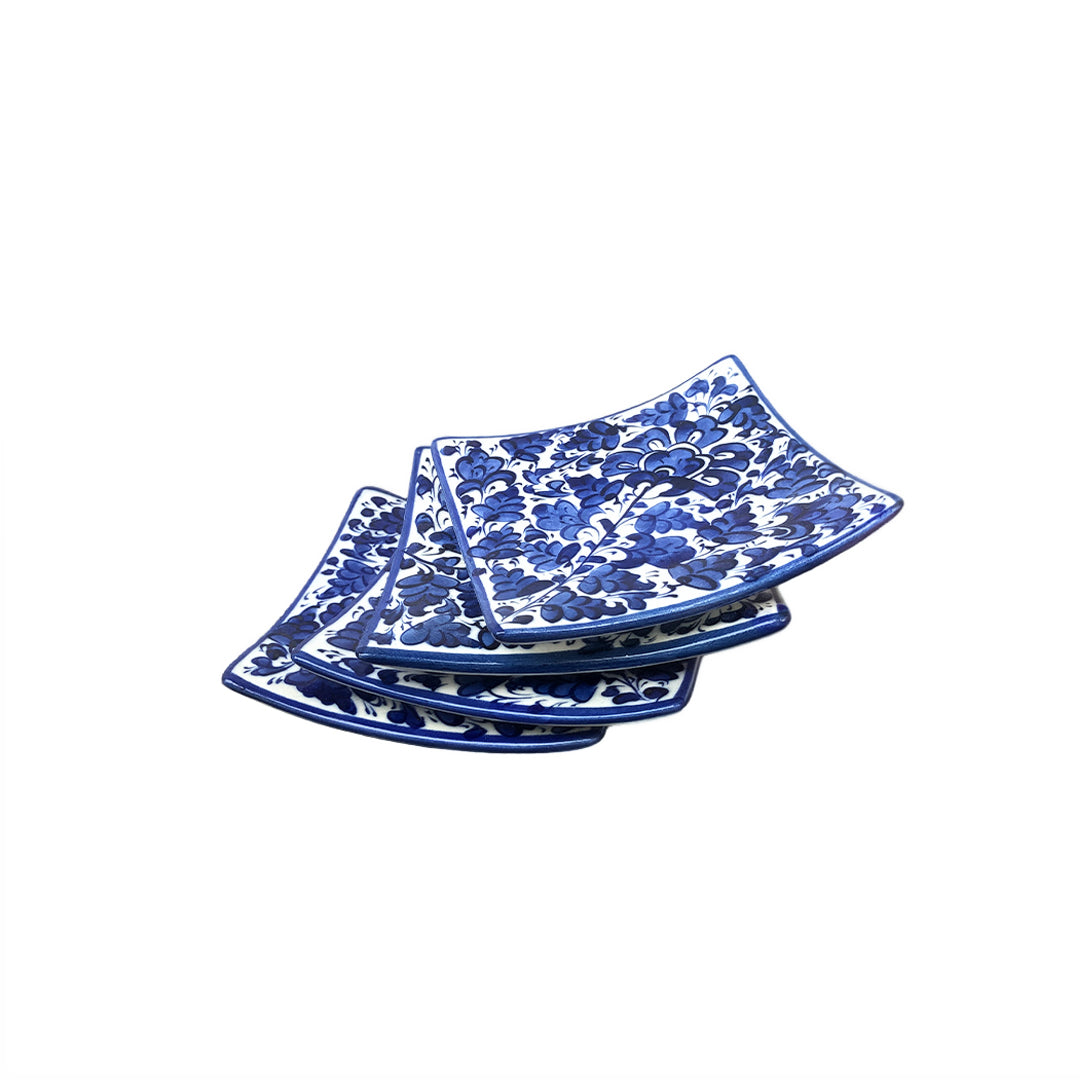 Auralite Serina Blue Tea Coaster Set of 4