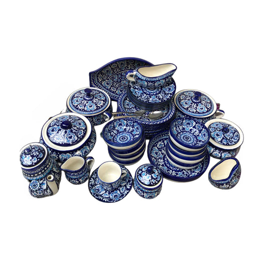 8 Persons Serving Antique Design Auralite Dinner Set