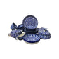 Auralite Blue Felicity Dinner Set 6 Persons Serving