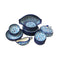 6 Persons Serving Auralite Breeze Blue Dinner Set